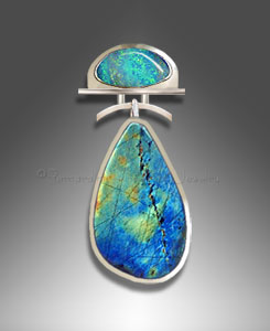 Spectrolite Opal Pendant