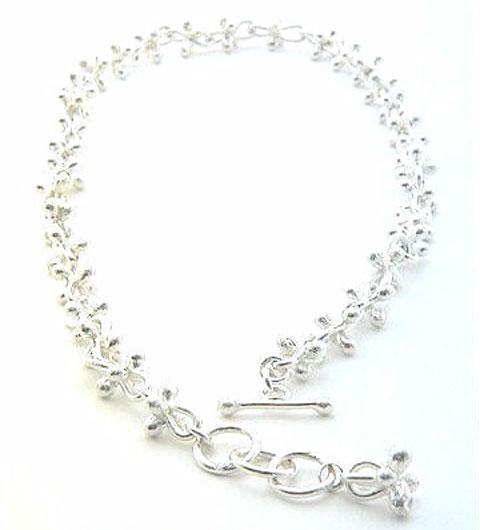 Saoric Large Silver Necklace