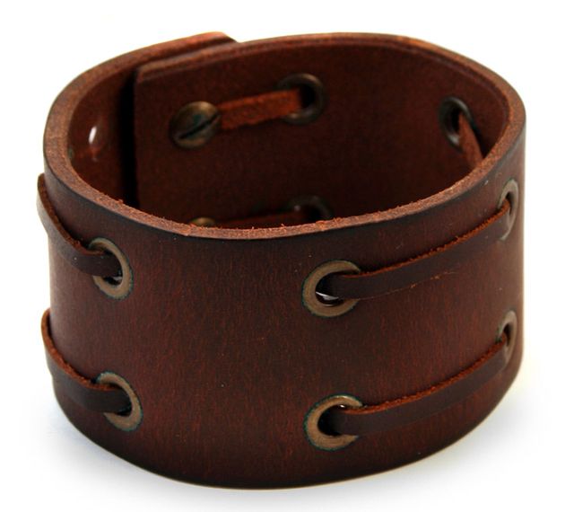 Gothic Leather Bracelet