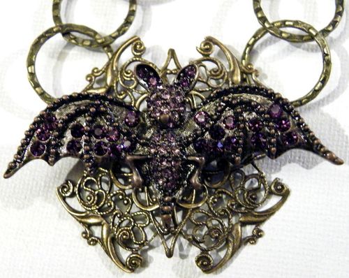 Gothic Vampire Bat Necklace