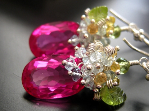 Multi-Color Gemstone Earrings