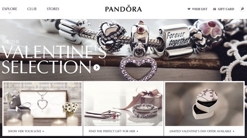 Pandora Jewelry Valentine's Collection