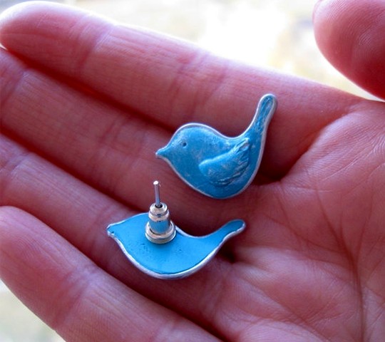 Twitter Style Earrings